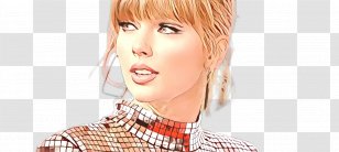 Lips Cartoon - Face - Asymmetric Cut Feathered Hair Transparent PNG