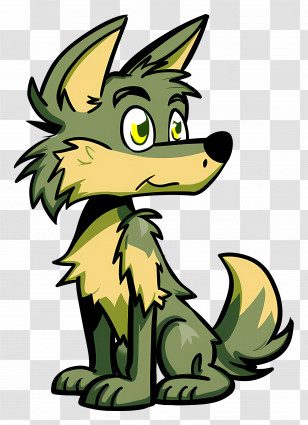 Cartoon Wolf - Cartoon Wolf Illustration Transparent PNG