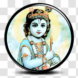Janmashtami Drawing - Krishna - Art Black Hair Transparent PNG