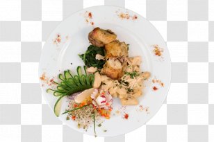 Vegetarian Cuisine Plate Recipe Dish Garnish Transparent PNG