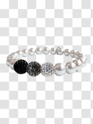 Pearl Bracelet Earring Love Bag Charm - Grey - Handmade Bracelets Transparent PNG