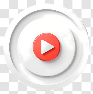 Play Button - Red Play Button Icon Transparent PNG