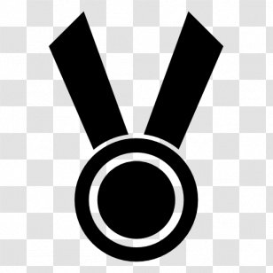Medal Symbol Award - Black And White Transparent PNG