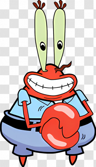Spongebob Squarepants - Red Crab Cartoon Character Transparent PNG