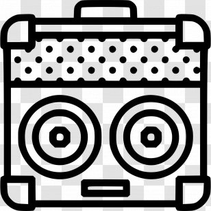 Guitar Amplifier Electric - Silhouette Transparent PNG