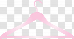 Pink Clothes Hanger Logo Transparent PNG
