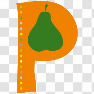 Letter Typeface Drawing - Produce - Cartoon Creative Fruit P Transparent PNG