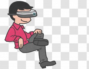 Virtual Reality Oculus Rift Immersion World - Sitting Transparent PNG