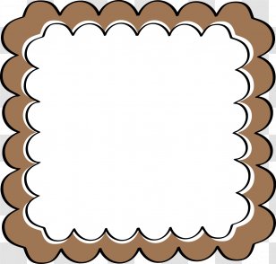 Purple Picture Frame Clip Art - Brown Border Cliparts Transparent PNG