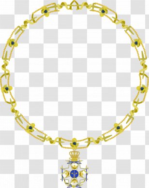 Order Of The Sword Necklace Sweden Jewellery - Polar Star - Gold Chain Transparent PNG