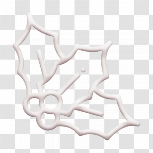 Winter Nature Icon Mistletoe Icon Christmas Icon Transparent PNG