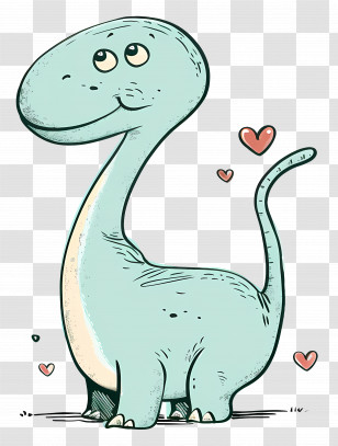 Cartoon Dinosaur - Cute Cartoon Dinosaur Transparent PNG