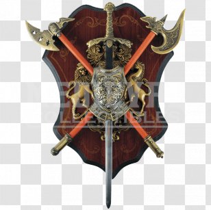 Middle Ages Wall Decal Decorative Arts Shield - Katana Transparent PNG