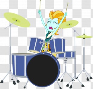 Drums Pinkie Pie Twilight Sparkle Rainbow Dash Rarity - Watercolor Transparent PNG
