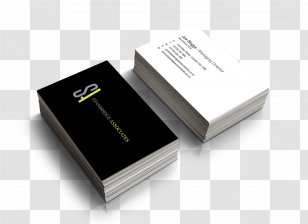 Paper Business Cards UV Coating Printing Foil Stamping - Letterhead Mock Up Transparent PNG