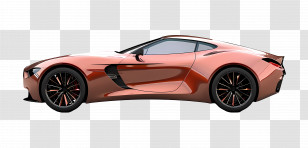 Red Sports Car - Red Sports Car Illustration Transparent PNG