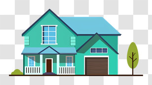 House - Illustration Of A Modern Residential House Transparent PNG