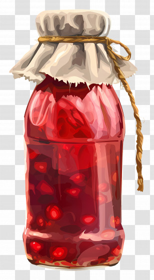 Bottle Of Jam - Jar Of Fruit Jam Transparent PNG