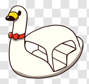 Icon - Swan Boat Illustration Design Transparent PNG