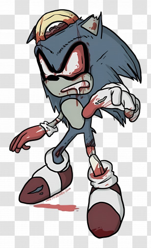 Sonic The Hedgehog - Zombie Hedgehog With Spikes Transparent PNG