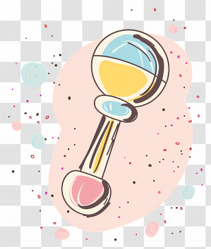 Rattle - Colorful Baby Rattle Transparent PNG