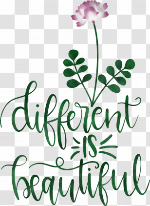 Different Is Beautiful Womens Day Transparent PNG