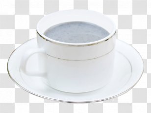 Tea Coffee Cup Porcelain Saucer Mug - Drinkware - Red Dates Black Sesame Paste Transparent PNG