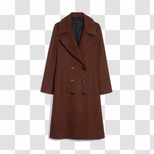 Overcoat Trench Coat Wool - Brown - Nutmeg Transparent PNG