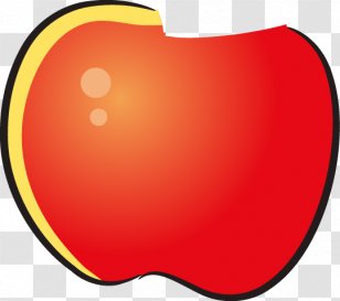 Heart Fruit Clip Art - Frame - Painted Red Sweet Apples Transparent PNG