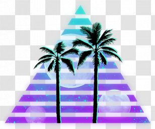 Vaporwave Drawing Art Solarized - Photography - Global Beats By DJsBeach Resort Transparent PNG
