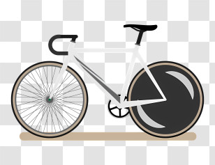 Sports - Modern Bicycle Illustration Transparent PNG