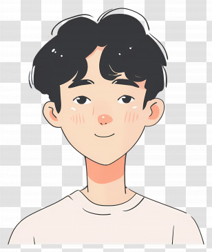 Man - Smiling Boy Cartoon Illustration Transparent PNG