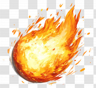 Fireball - Fiery Fireball Illustration Transparent PNG