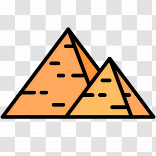 Pyramid - Ancient Pyramids In The Desert Transparent PNG