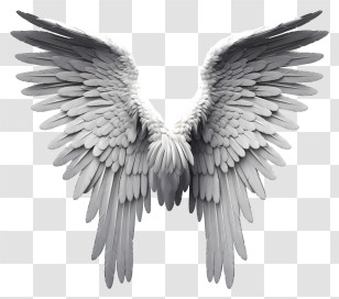 Realistic 3d Angel Wings - Beautiful Angel Wings Illustration Transparent PNG