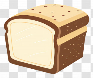 Whole Wheat Bread - Brown Sliced Bread Illustration Transparent PNG