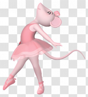 Angelina Ballerina - Graceful Ballerina Mouse Dancing Transparent PNG