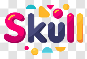 Skull - Colorful 'Skull' Logo Transparent PNG