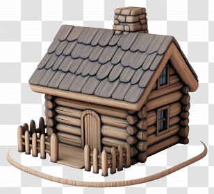 Log Cabin - Rustic Log Cabin Transparent PNG