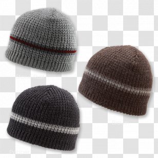 Knit Cap Beanie Woolen - Colored Stripes Transparent PNG