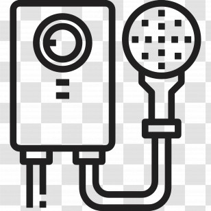 Water Heater - Shower Head And Water Heater Appliance Transparent PNG