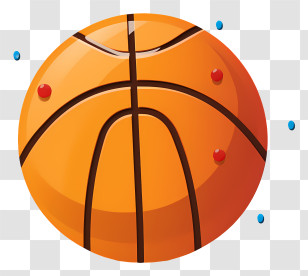 Basketball - Orange Basketball Illustration Transparent PNG