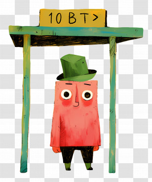 Bus Stop - Cartoon Man At Bus Stop Transparent PNG