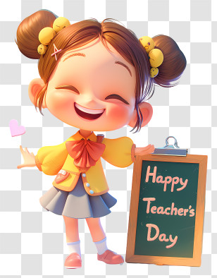 Cartoon Happy Teachers Day - Happy Teacher's Day Celebration Transparent PNG