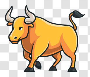 Bull Logo - Brown Cow On Farm Transparent PNG