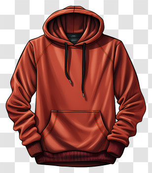 Hoodie - Casual Red Hoodie Transparent PNG