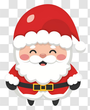 Santa Claus - Adorable Santa Claus For Christmas Illustration Transparent PNG