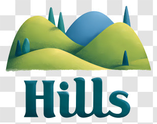 Hills Logo - Green Rolling Hills Illustration Transparent PNG
