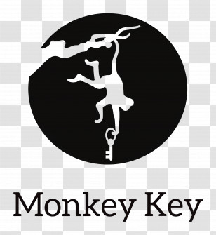 Monkey Logo - Monkey With Key Logo Design Transparent PNG