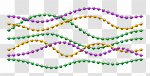 Mardi Beads - Colorful Beads In Wavy Patterns Transparent PNG